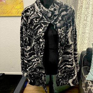 Ladies Beautiful Black and Grey Jacket.  Size Large